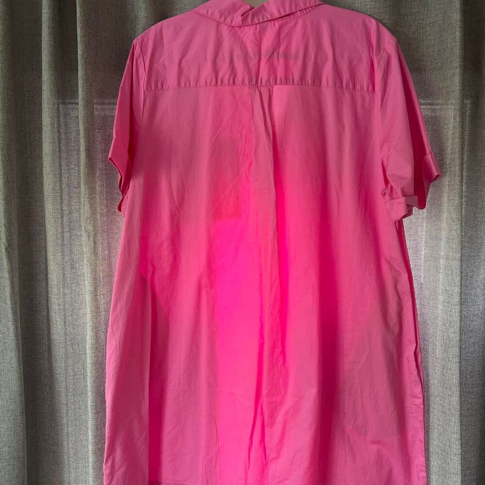 Fabulous Old Navy Women's Candy Pink Shirt Dress Size XL Brand New - Picture 3 of 3